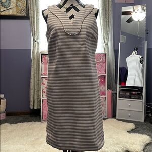 NWT Talbots Striped Sleeveless Dress 6